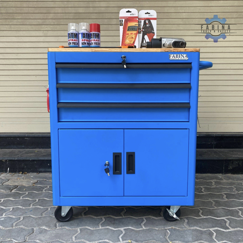Tủ dụng cụ 3 hộc kéo 2 ngăn chứa Fabina