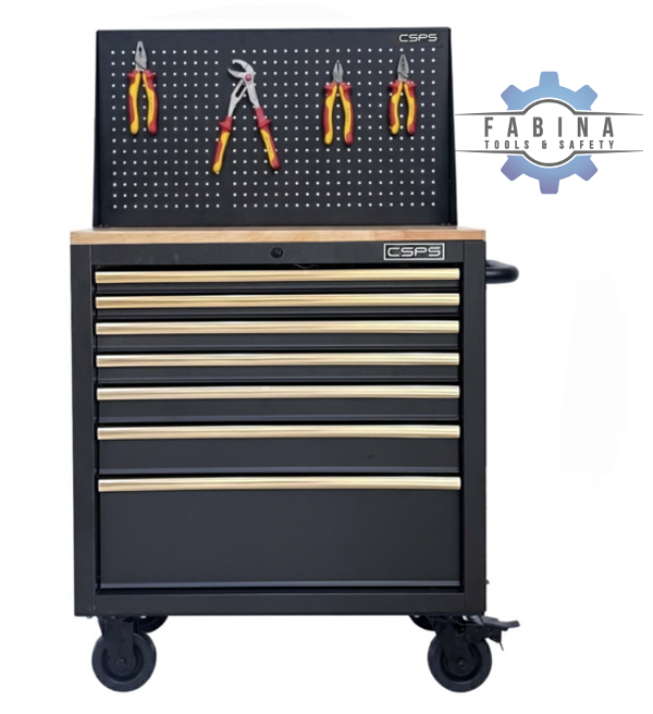 Tủ dụng cụ 07 hộc kéo kèm vách lưới