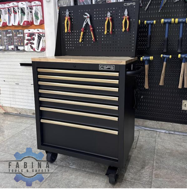 Tủ dụng cụ 07 hộc kéo kèm vách lưới