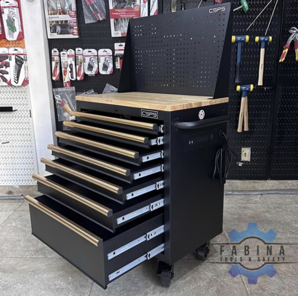 Tủ dụng cụ 07 hộc kéo kèm vách lưới