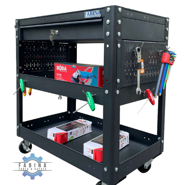 Xe đẩy dụng cụ Fabina bền bỉ, di động cho garage