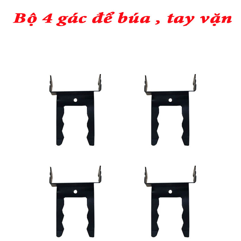 Set of 4 racks for hammers and wrenches
