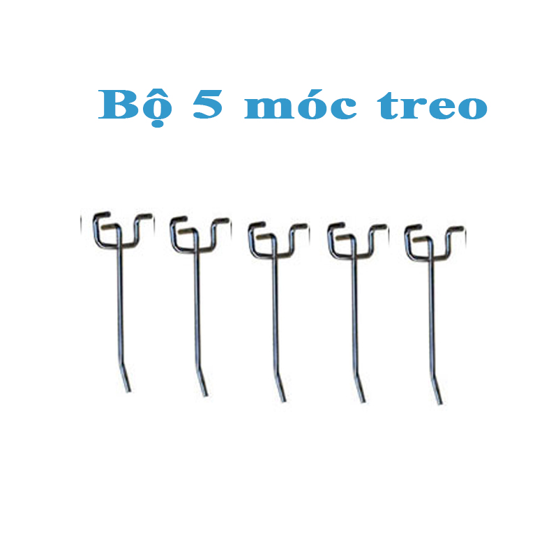 Bộ 5 móc treo dụng cụ vách lưới Pegboard
