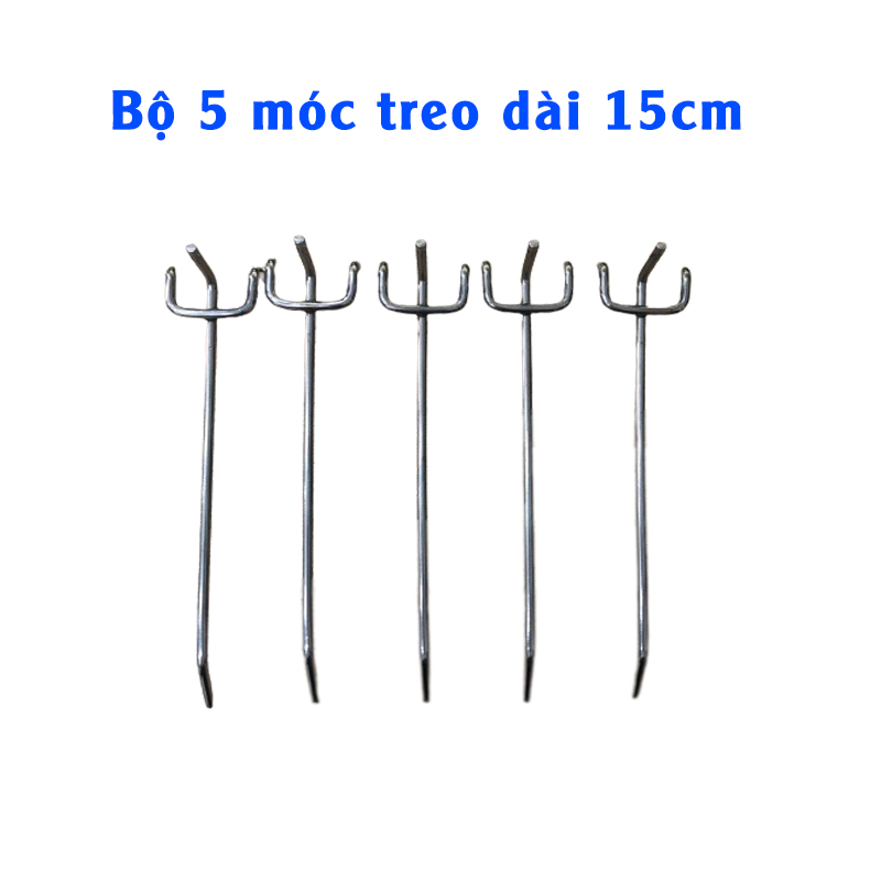 Bộ 5 móc treo tấm pegboard dài 15cm