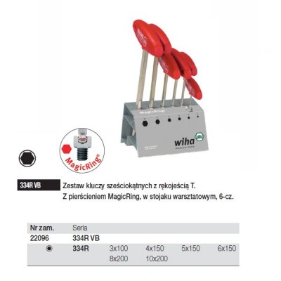 Bộ lục giác chữ T Wiha 22096