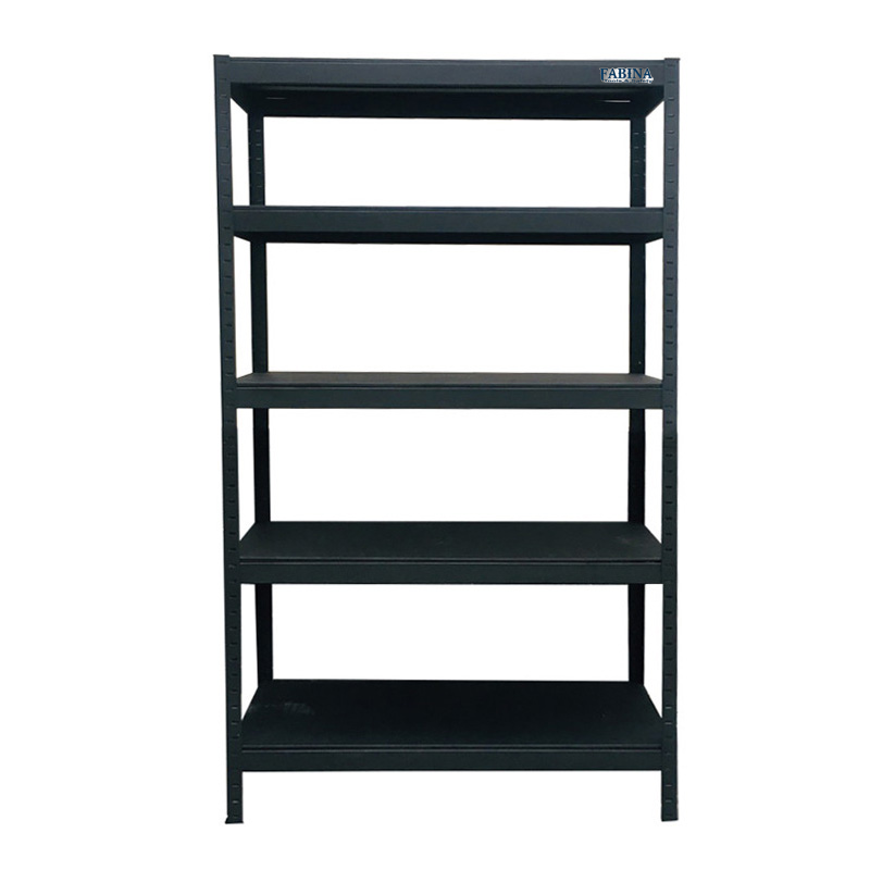 Kệ 5 tầng tấm thép 100cm x 45cm x 183cm màu đen FABINA
