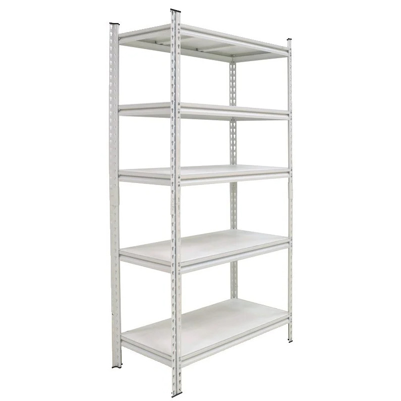 Kệ 5 tầng tấm thép màu trắng ngang 122cm CSPS