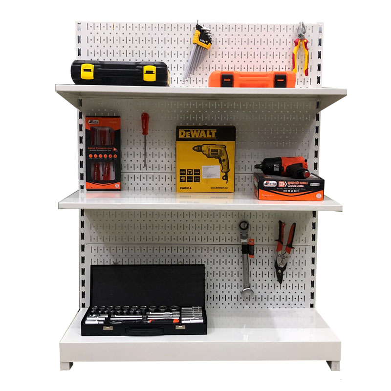 Kệ trưng bày dụng cụ màu trắng 125cm FABINA