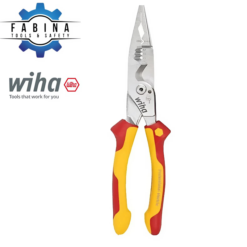 Kìm đa năng 8 trong 1 Wiha 45489 225mm cách điện 1000v mạ chrome chuyên nghiệp