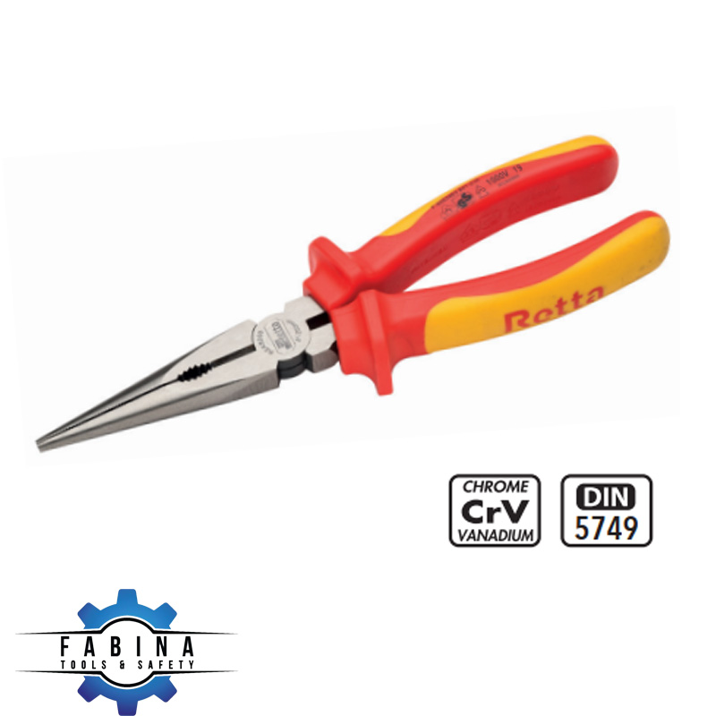 Kìm mũi nhọn cách điện 1000V Retta - REK6200