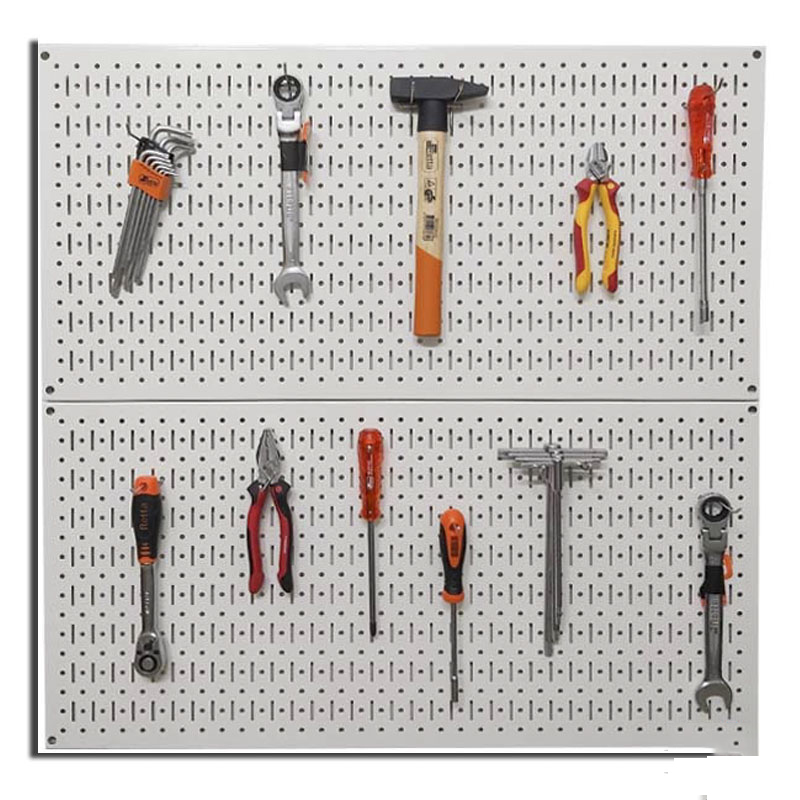 Tấm lưới đôi Pegboard màu trắng treo tường FABINA - 2 tấm
