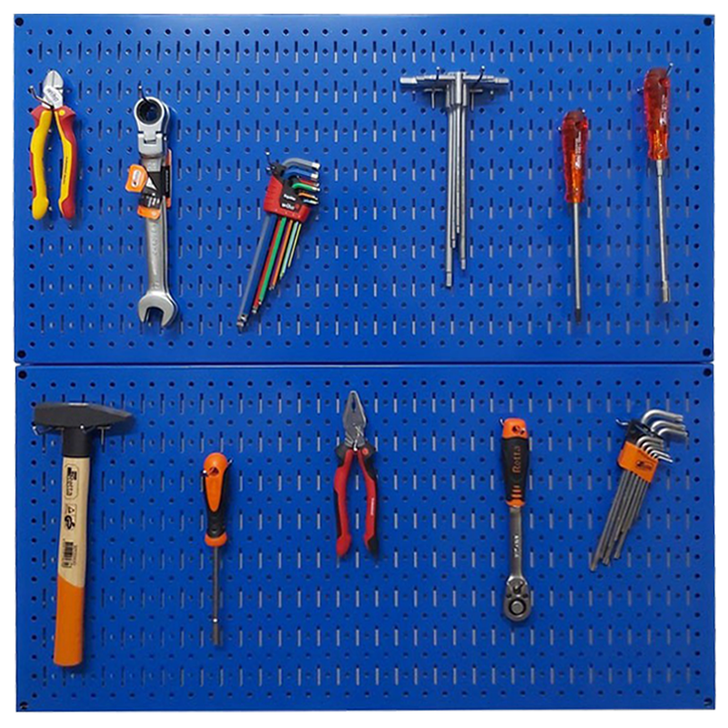 Tấm lưới đôi Pegboard màu xanh treo tường FABINA - 2 tấm