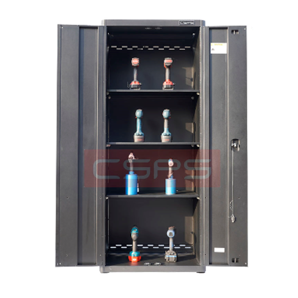 Tủ cao bên trong 4 ngăn nhỏ 2 cánh mở màu đen CSPS