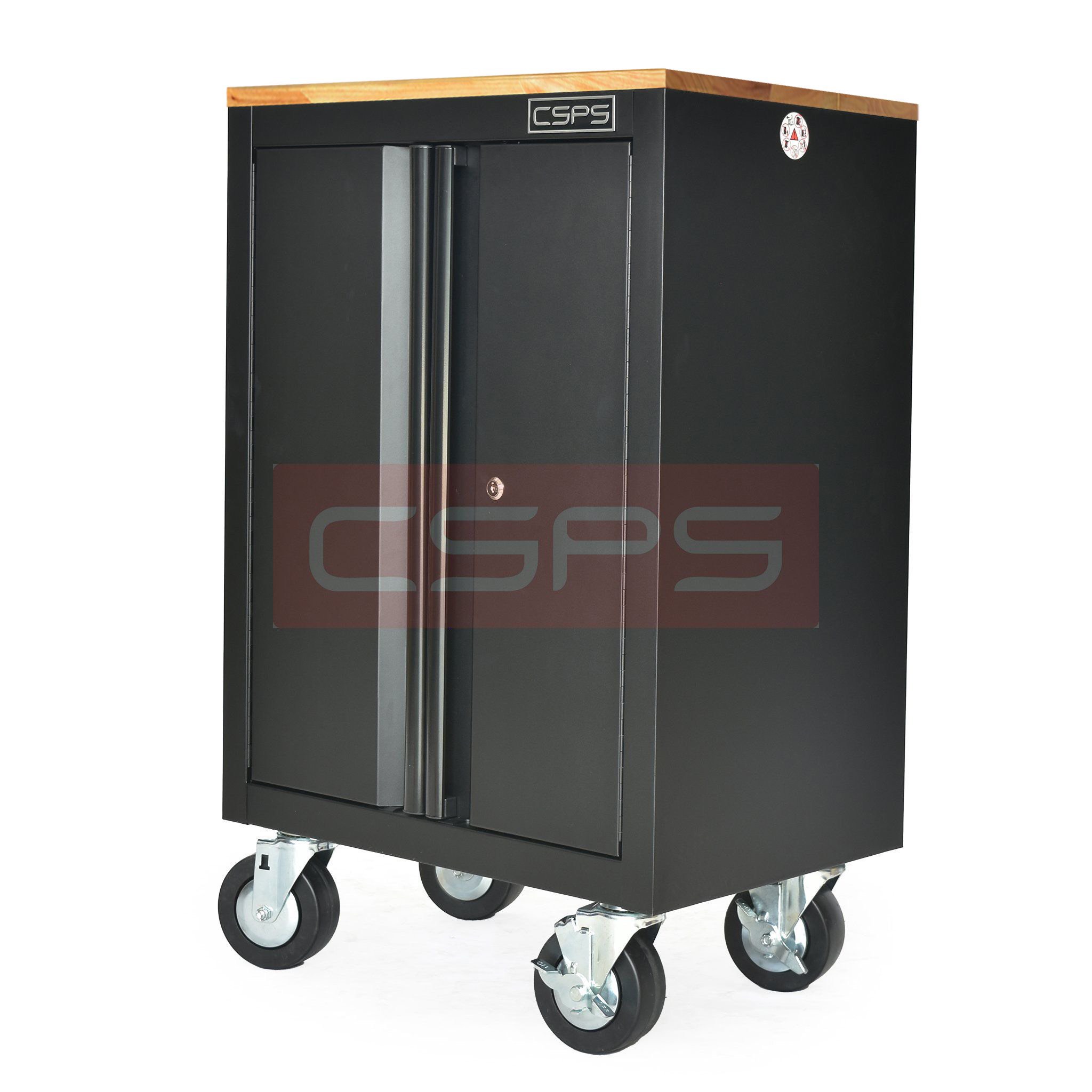 Tủ dụng cụ CSPS 61cm - 00 hộc kéo màu đen kèm ván gỗ