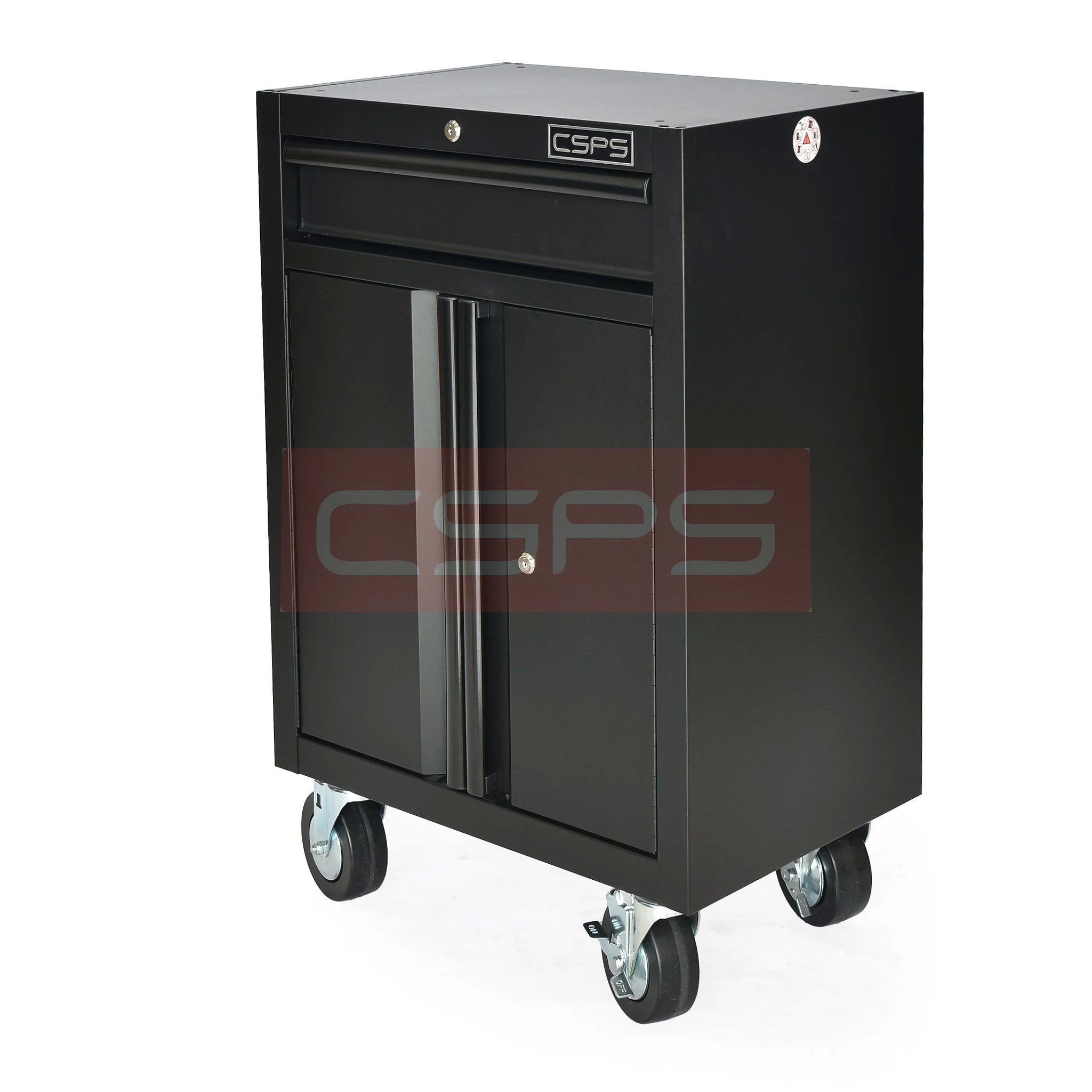 Tủ dụng cụ CSPS 61cm - 01 hộc kéo màu đen kèm bánh xe