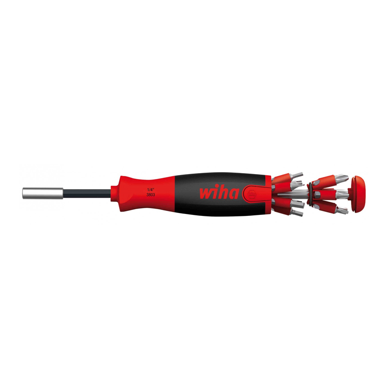 Tua vít với băng 25 bit từ tính nâng lên Wiha 38605