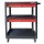 Xe đẩy 3 ngăn cao 980mm màu đen FABINA XĐ FABINA 980mm đen-2 hộc kéo đỏ