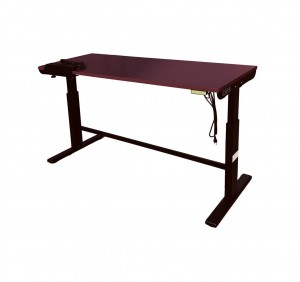 CSPS Electric table height adjustable 168cm, white legs