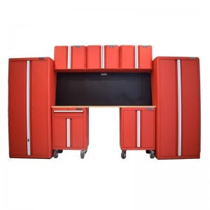 Bộ 08 tủ dụng cụ CSPS – 335cm màu đỏ