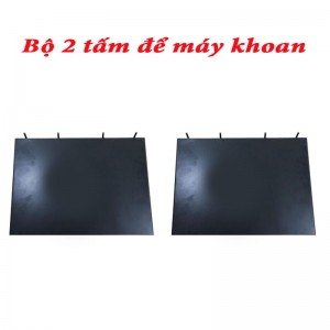 Set of 2 plates for drilling machines