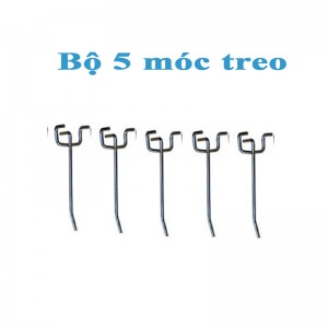 Bộ 5 móc treo dụng cụ vách lưới Pegboard