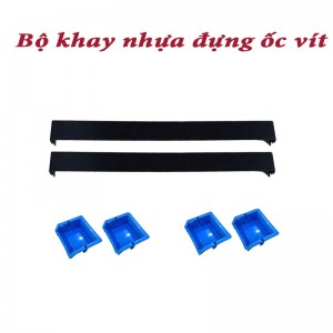 Set of plastic trays for screws