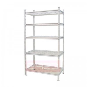 White Mesh Steel shelf with 5 layers CSPS - 107cm