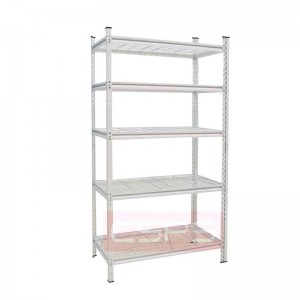 White Mesh Steel shelf with 5 layers CSPS - 122cm