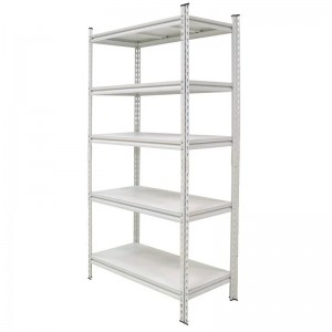 Kệ 5 tầng tấm thép màu trắng ngang 107cm CSPS