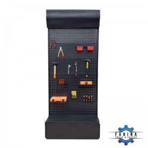Black Tool Rack With Accessories FABINA