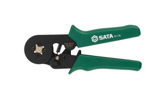 Kìm bấm cos đầu vuông 180mm SATA 91118 tự điều chỉnh kiểu Châu Âu