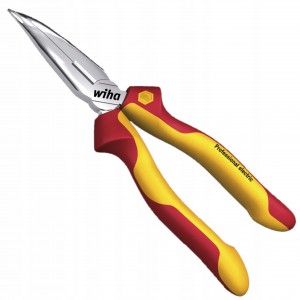 Kìm mũi nhọn cong 200mm cách điện 1000V Wiha 26729