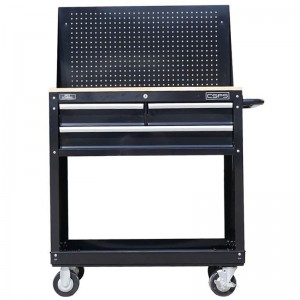 CSPS tool cabinet with a wooden top and mesh sides - 3 compartments