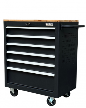 Fabina black tool cabinet - 6 drawers