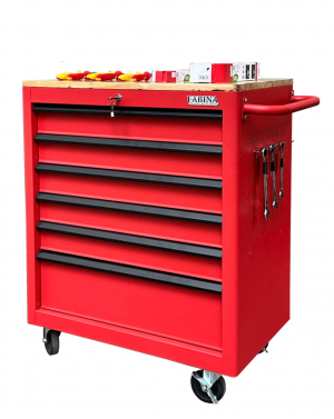 Tủ dụng cụ 6 hộc kéo màu đỏ Fabina