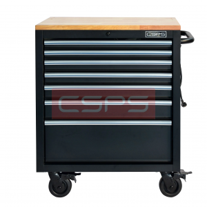 Tủ dụng cụ 7 ngăn kéo mặt gỗ màu đen mờ CSPS