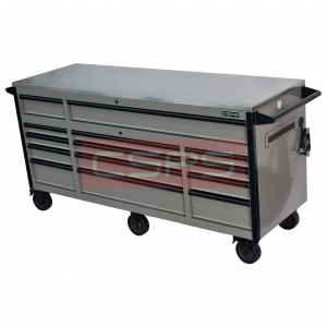 Tool cabinet CSPS 183cm in matte grey - 14 drawers