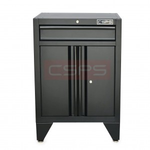 Black Tool cabinet CSPS 61cm including Cabinet legs - 01 drawers (black handles)