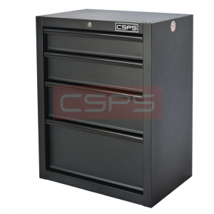 Black Tool cabinet CSPS 61cm - 04 drawers (black handles)