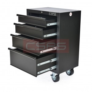 Black Tool cabinet CSPS 61cm including Caster - 04 drawers