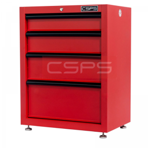 Red Tool cabinet CSPS 61cm including leveling feet - 04 drawers