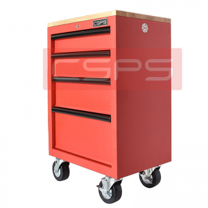Tool cabinet CSPS 61cm - 01 red drawer with wood panel on top