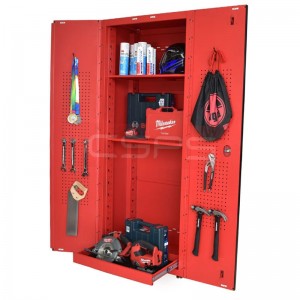 Red tool cabinet 76cm - 03 red partitions