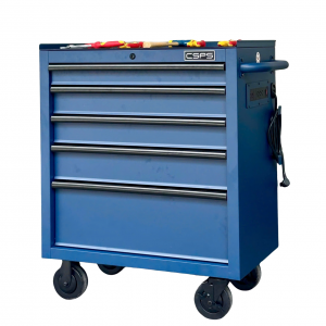 CSPS Matt Blue tool cabinet 76cm with Steel Top - 05 drawers