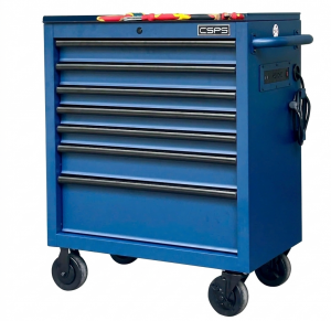 CSPS Matt Blue tool cabinet 76cm – 07 drawers (Matt Blue Steel Top)