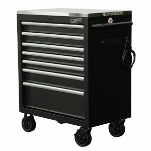 Tủ dụng cụ CSPS 76cm - 07 hộc kéo tay cầm trắng (mặt inox)