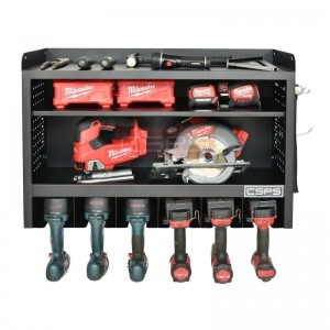 CSPS Wall Mounted Tool Cabinet 76cm Black
