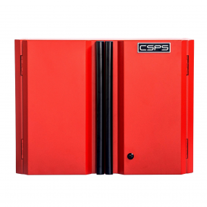 Tool cabinet wall-mounted CSPS in red - 1 partitions (61cm W x 31.5cm D x 45.8cm H)