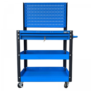Stroller with 3 compartments 1 drawer with blue mesh wall Fabina - Export goods