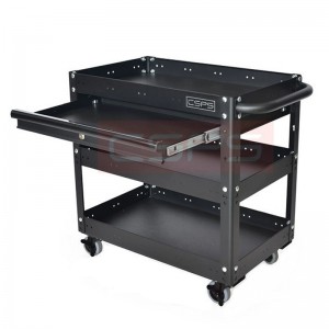 Black Hand truck CSPS 71cm with 3 compartments (including 1 black drawer)